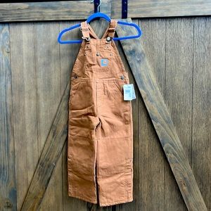 Carhartt boys size 5 overalls.
